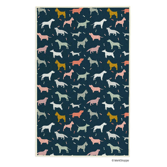 Dog Silhouettes Pet Drying Ultra Absorbent Travel Towel
