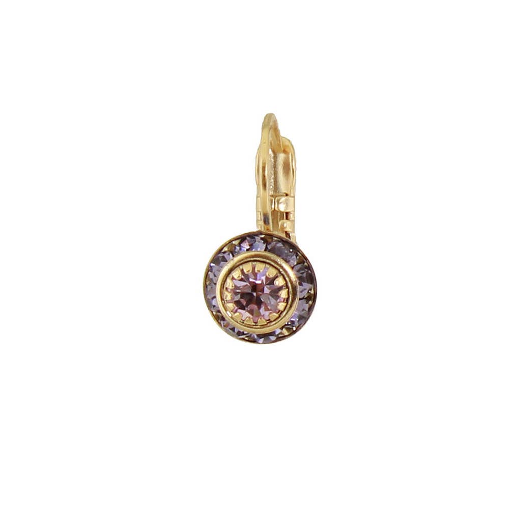Gold Austrian Crystal Disc