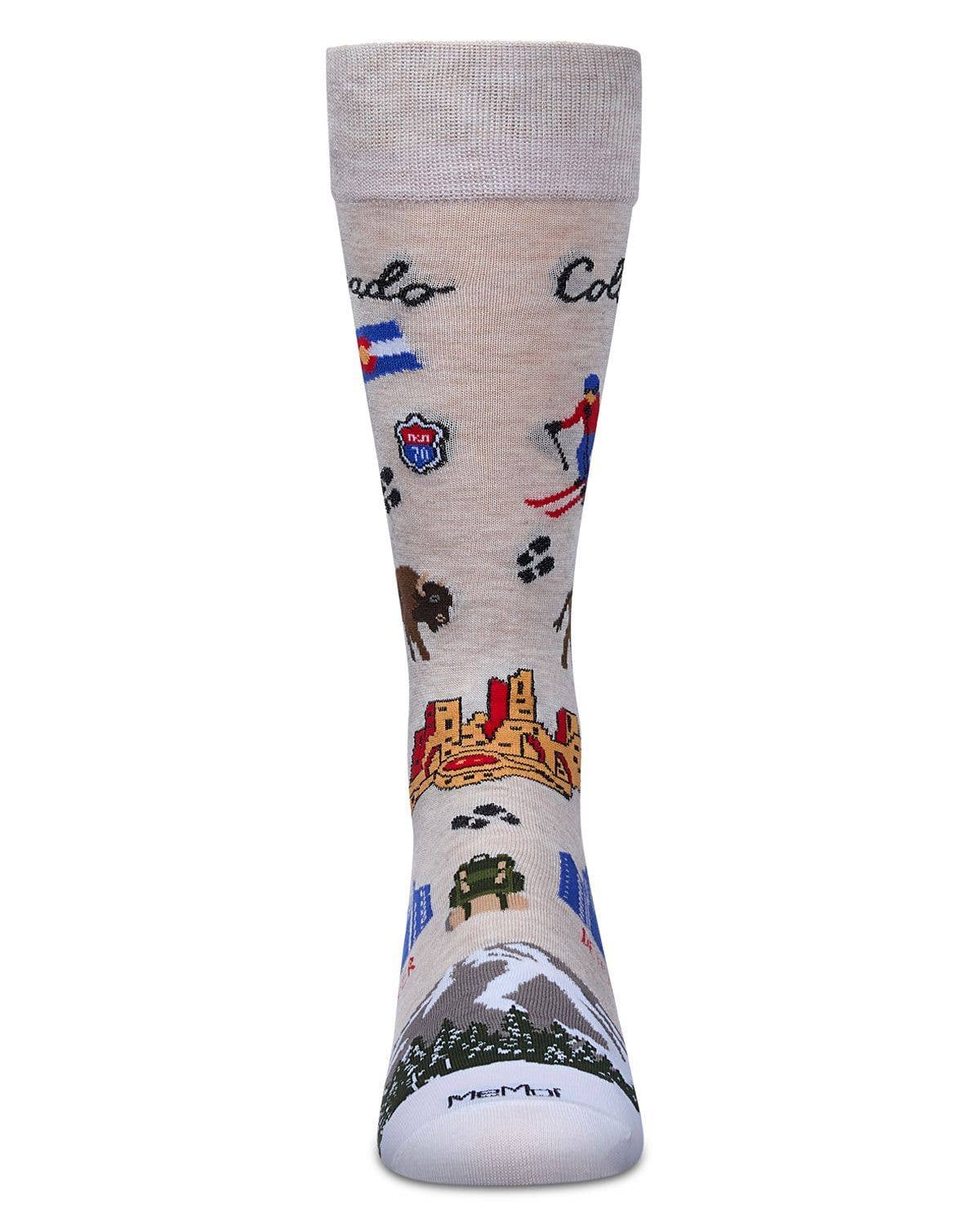 Memoi Colorado Men`s Bamboo Crew