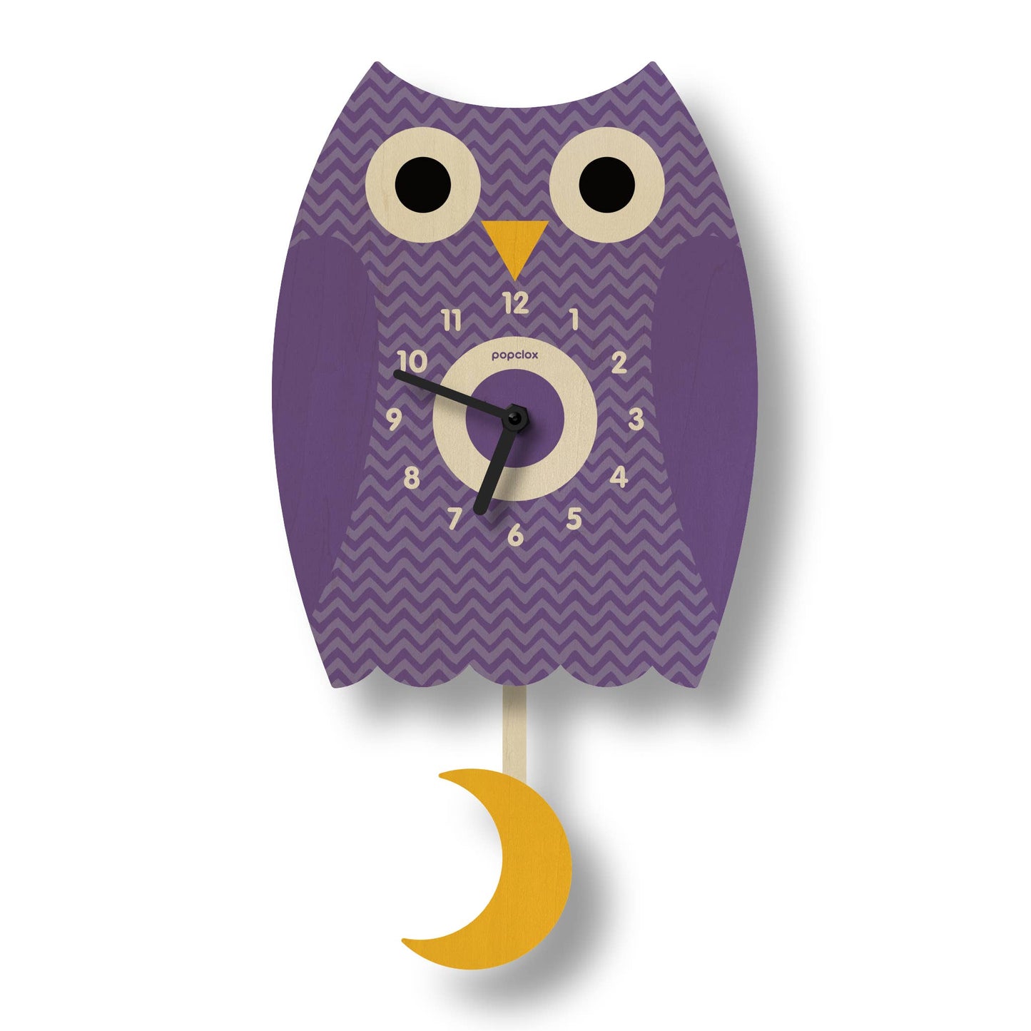 Owl Pendulum Clock - Wood