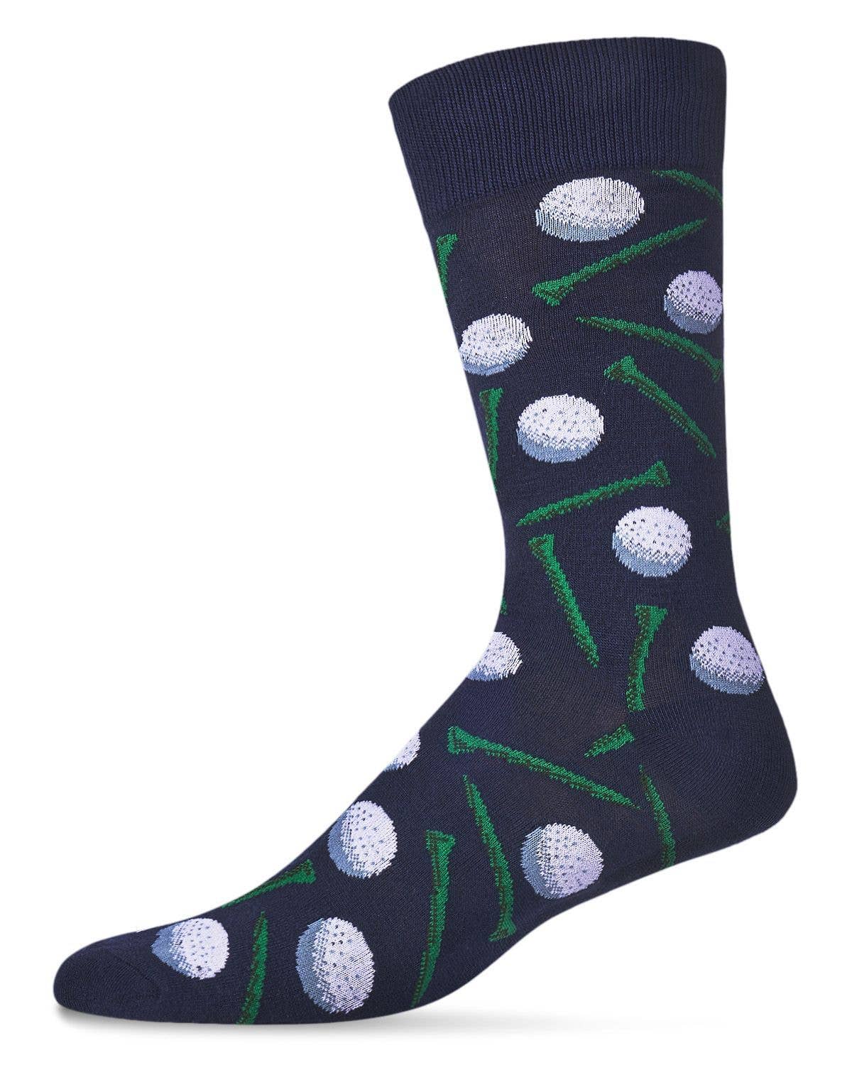MeMoi Golf Bamboo  Men's Crew Socks