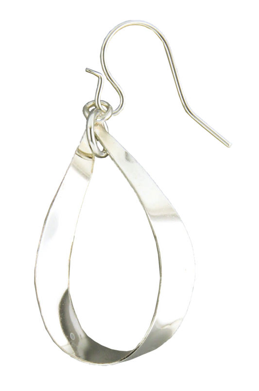 Ribbon Teardrop Dangle Earring