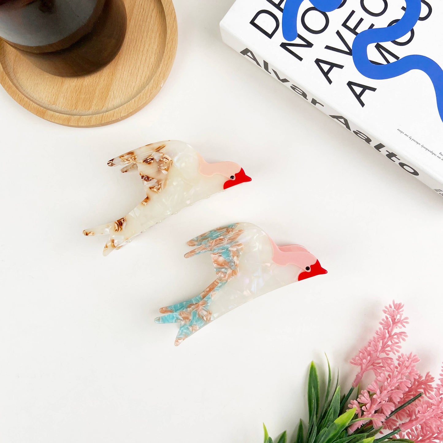 Acetate Swallow Hair Claw Clip Animal Bird