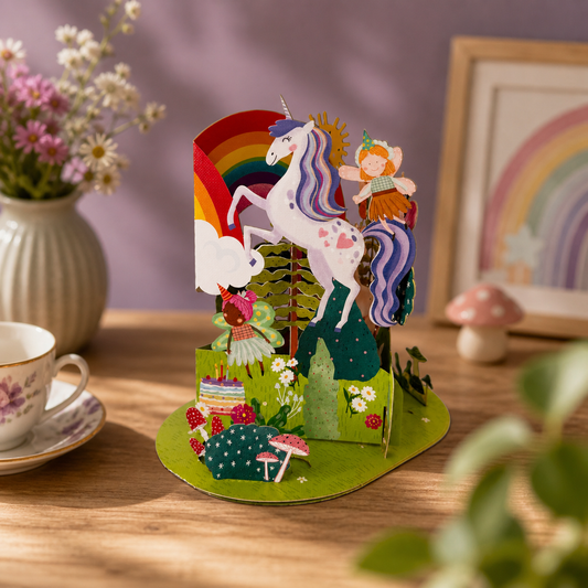 Unicorn Fantasy Message in a Bottle Card