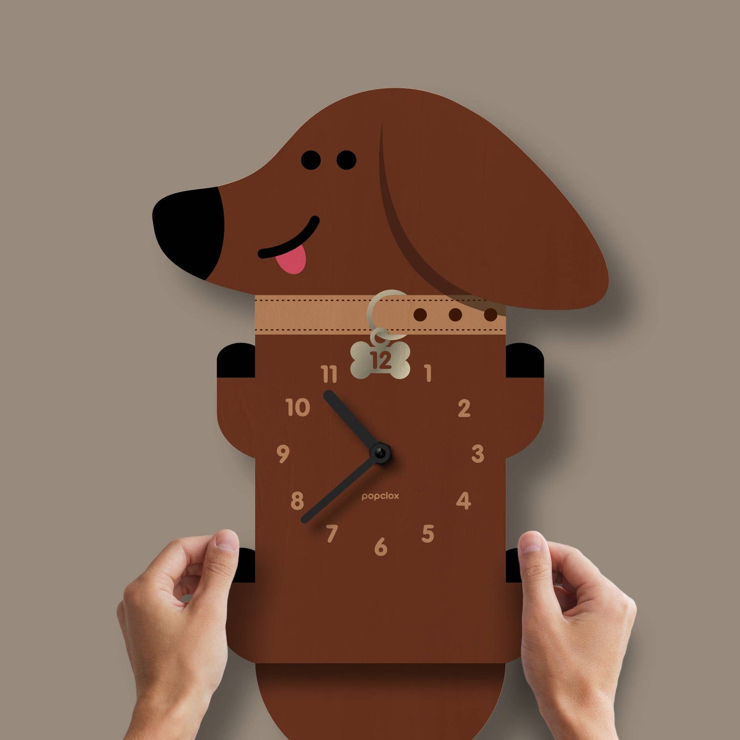 Wiener Dog  Pendulum Clock - Wood