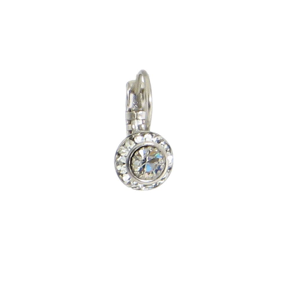Crystal Disc Earring