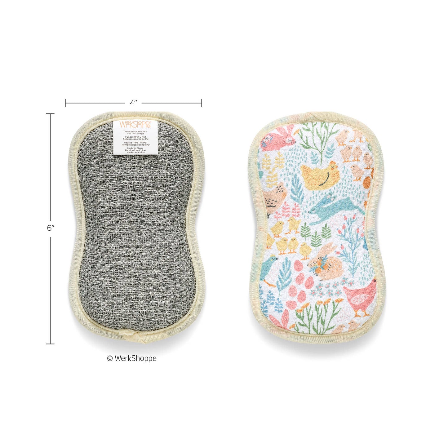 Springtime Friends Microfiber Scrubbie Set