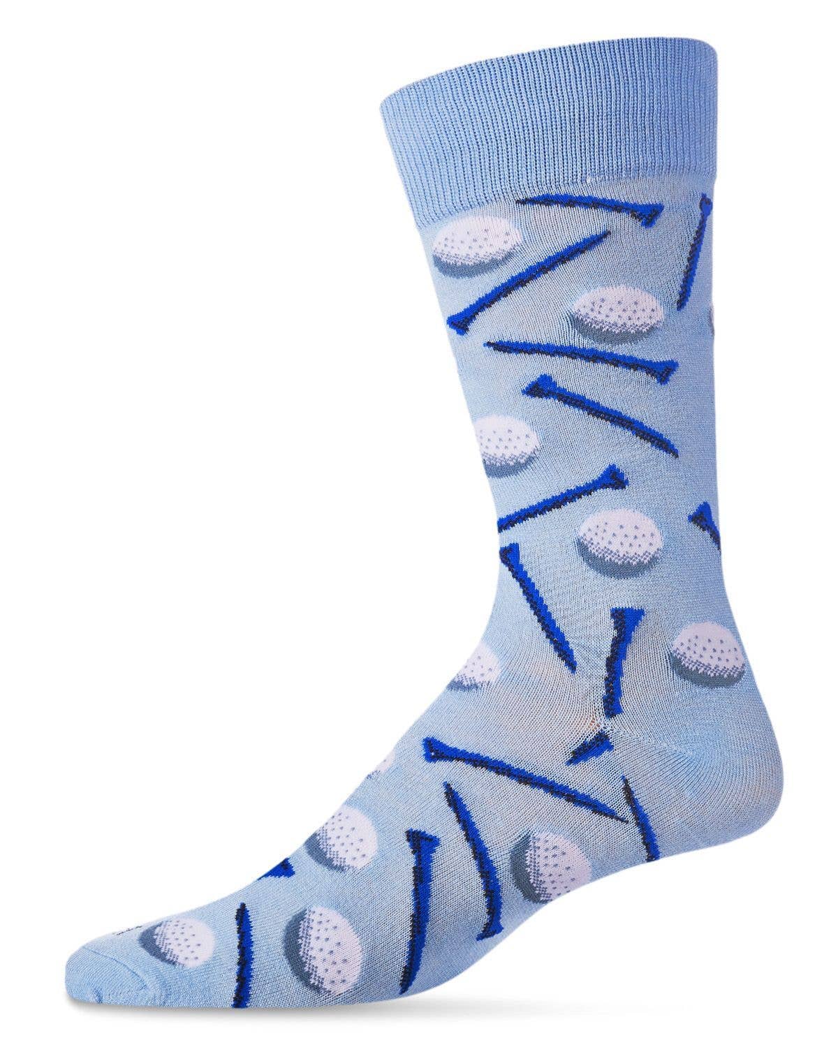 MeMoi Golf Bamboo  Men's Crew Socks