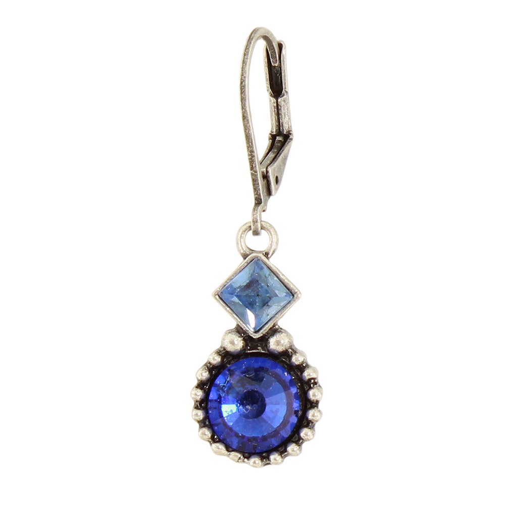 Stacked Granulated Crystal Earring