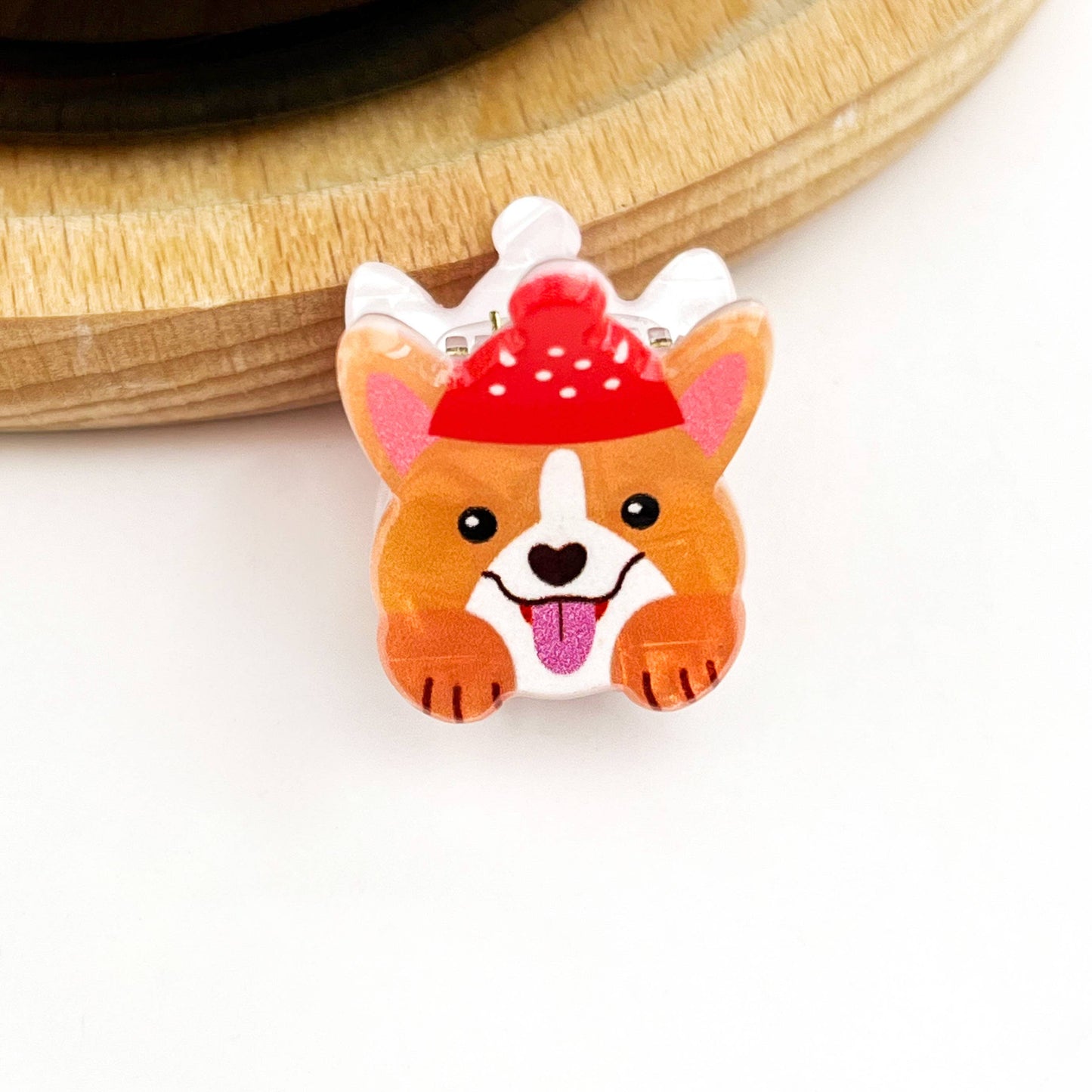 Mini Dog Series Hair Claw Clip