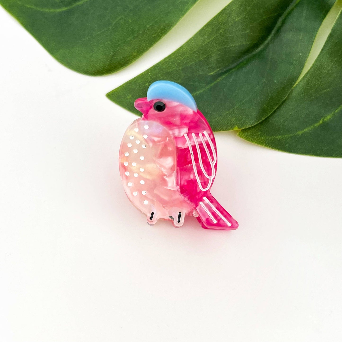 Cute Mini Bird Hair Claw Clip, Acetate Hair Accessories