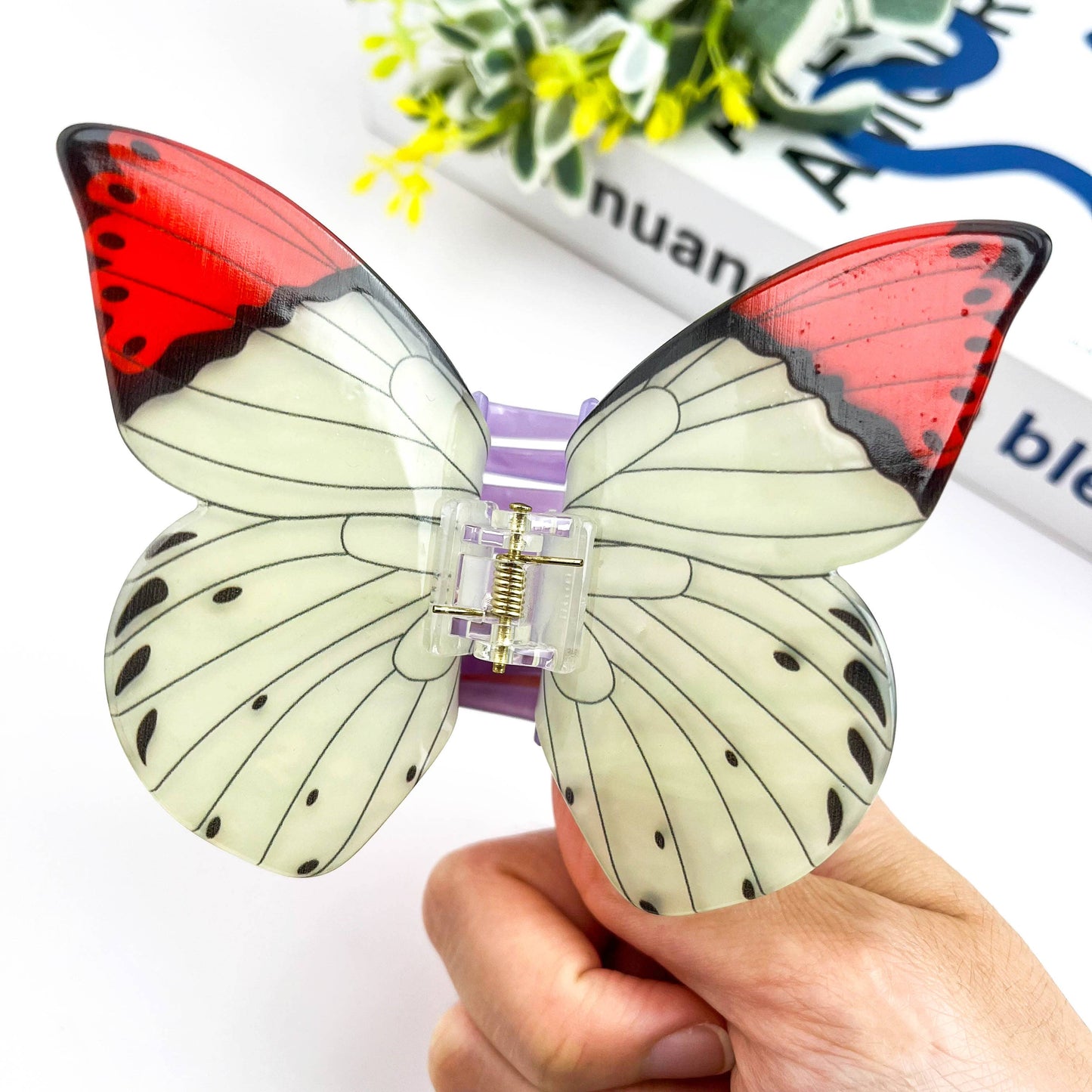 Acetate Large Butterfly Hair Clip