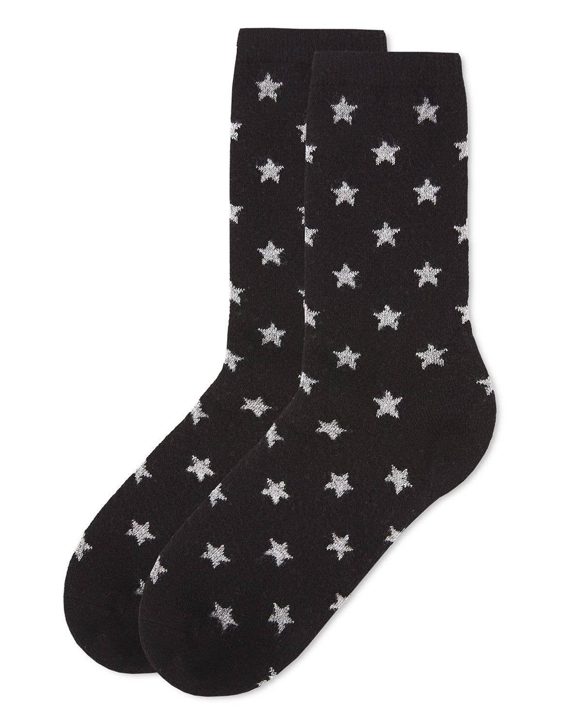 MeMoi Womens Fallen Stars Cashmere Blend Crew Socks