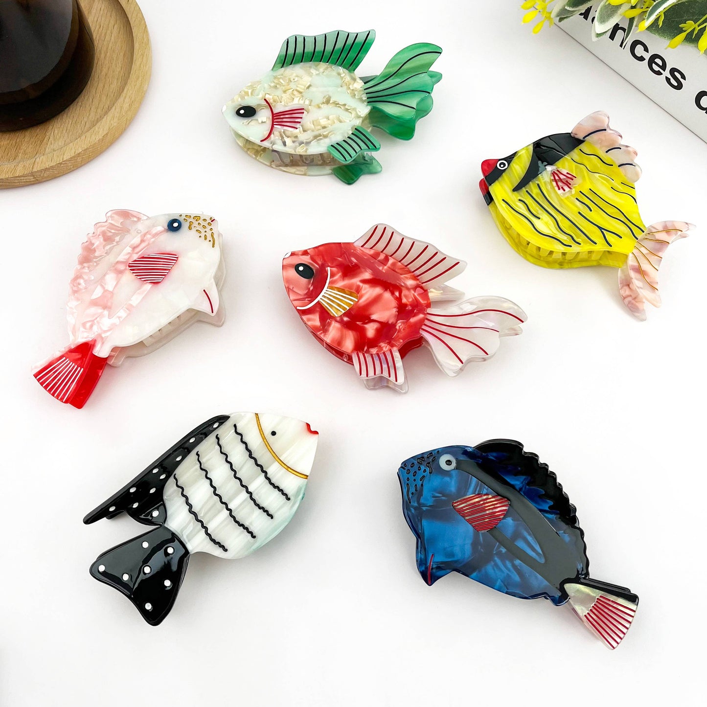 Cute Fish Acetate Hair Claw Clip, Ocean Hair Accessory