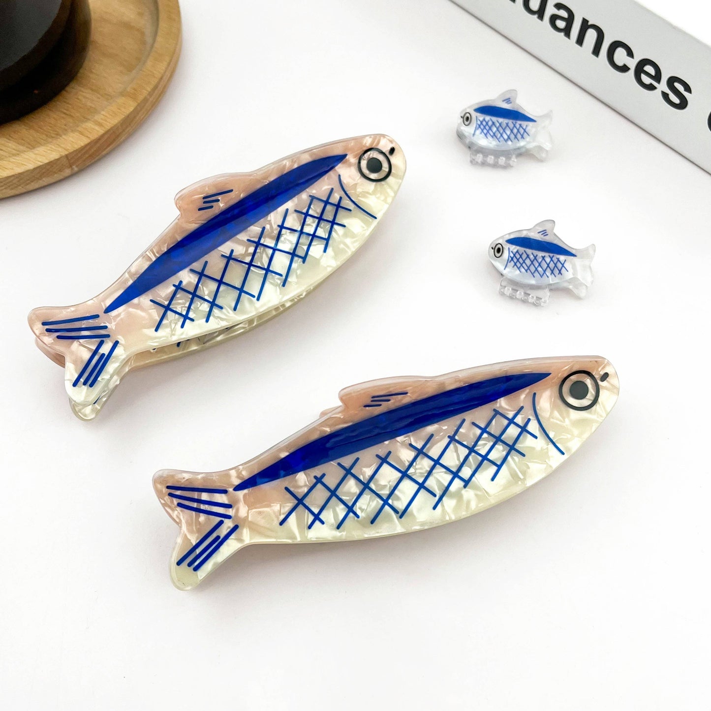Sardine-Shaped Hair Claw Clip