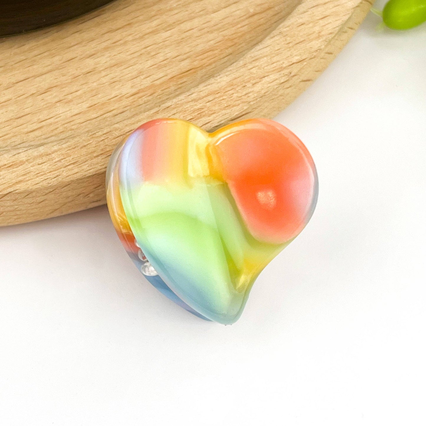 Cute Mini Heart Acetate Claw Clip, Valentine's Day Hair Clip