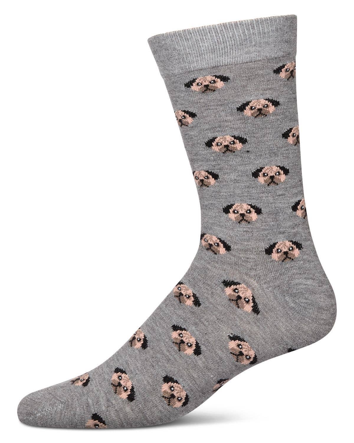 Memoi Dog Face Cashmere Men's Crew