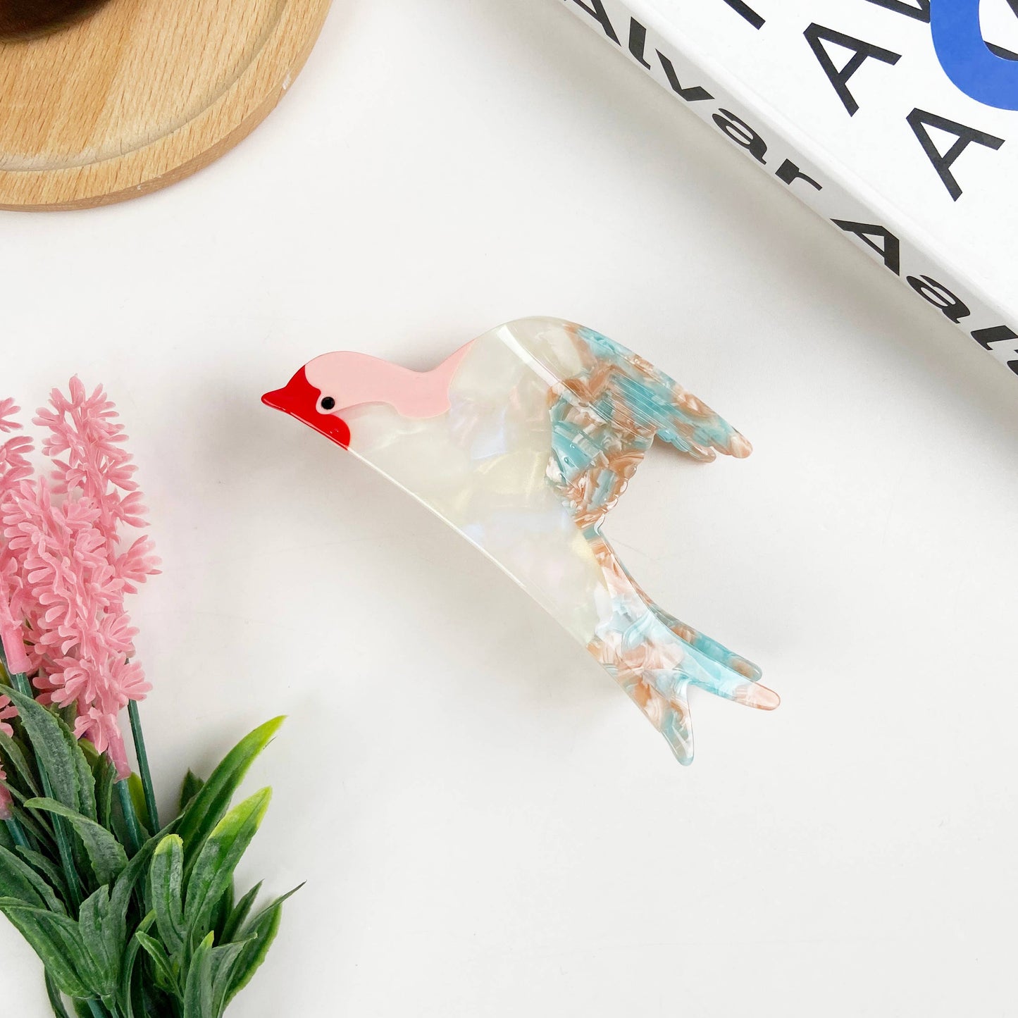Acetate Swallow Hair Claw Clip Animal Bird