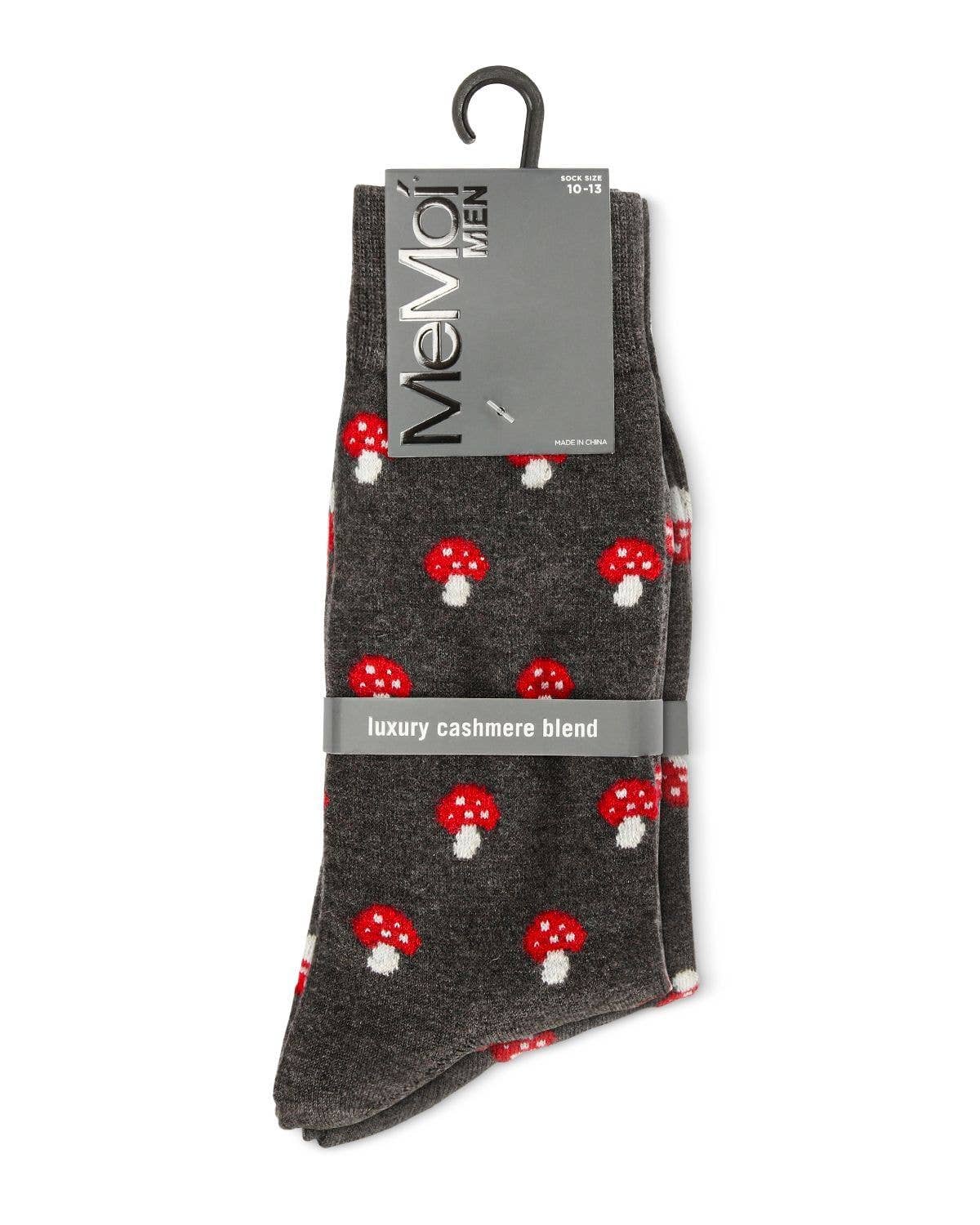 Men's Mushroom Luxuriously Soft Cashmere Crew Sock