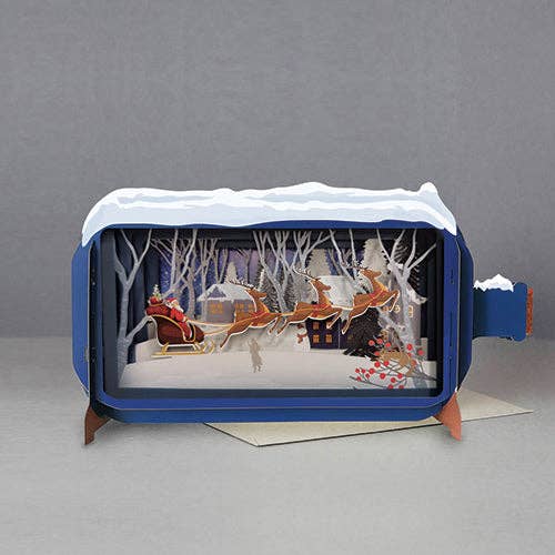 Snowy  Message in a Bottle Card