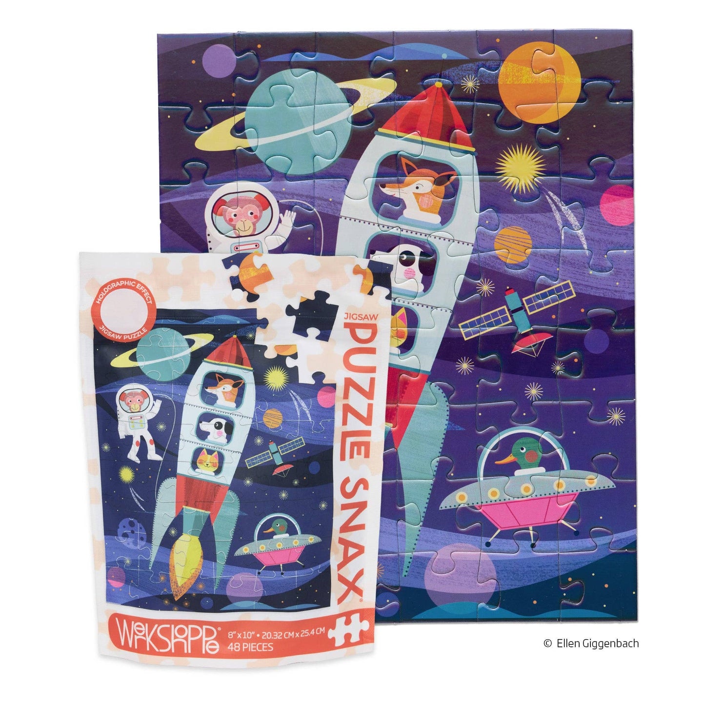 Space Explorers 48 Piece Puzzle Snax Kids Birthday Gift