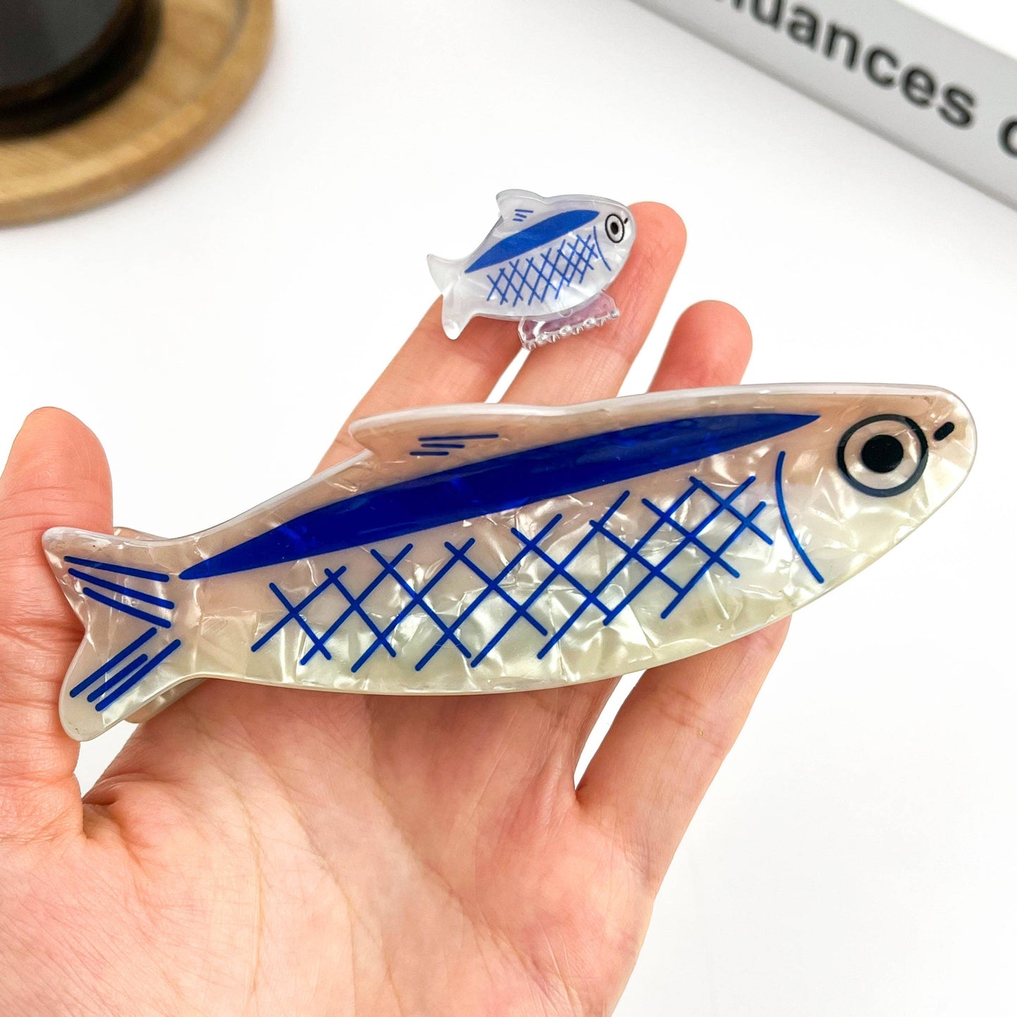 Sardine-Shaped Hair Claw Clip