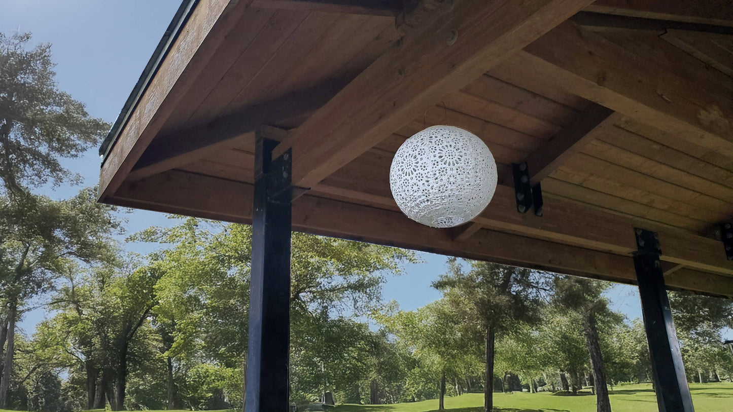 *NEW* Stella Luxe 12" Globe Chantilly Battery Lantern
