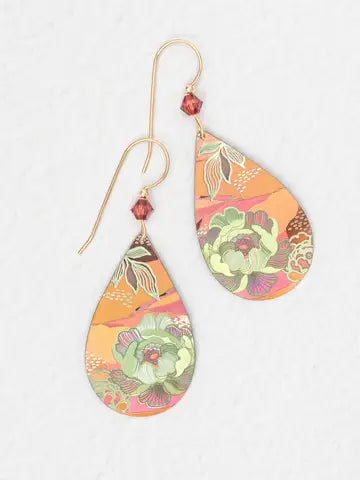 Lg. Teardrop w/bead Earring