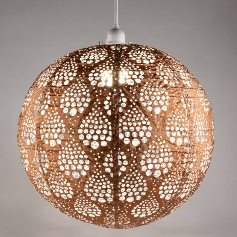 Stella Nova Outdoor Pendent Light - Dewdrop 18" Copper