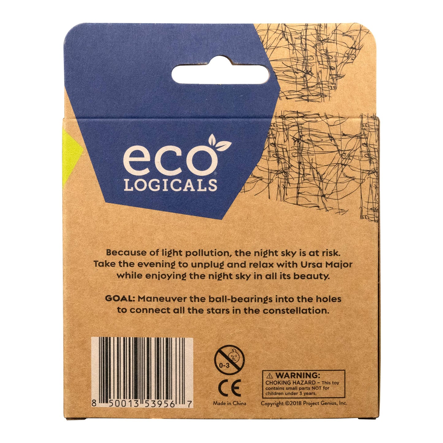 Ecologicals Starry Night Ball Bearing Bamboo Brainteaser