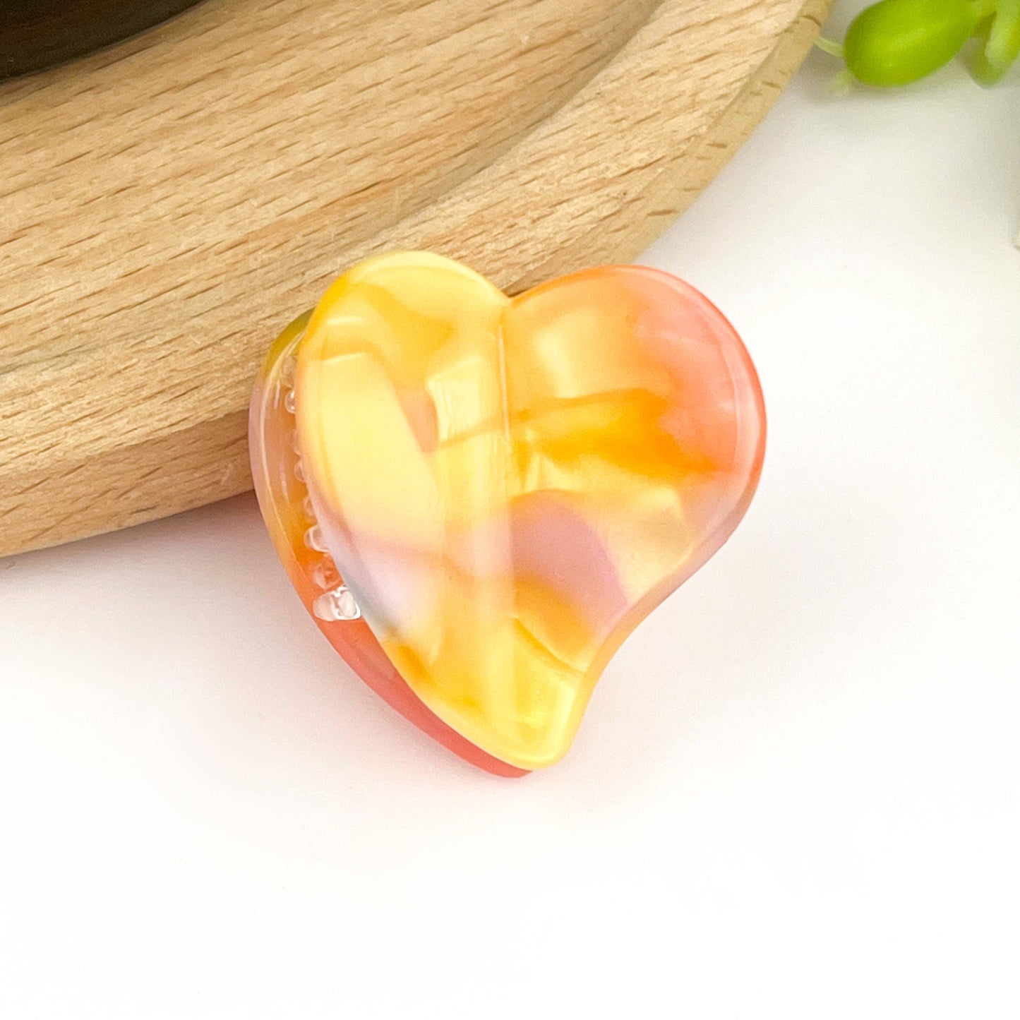 Cute Mini Heart Acetate Claw Clip, Valentine's Day Hair Clip