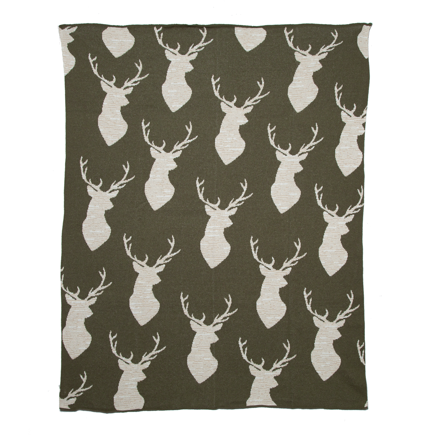 Oh Deer - Rustic Cotton Sustainable Knit Throw Blanket