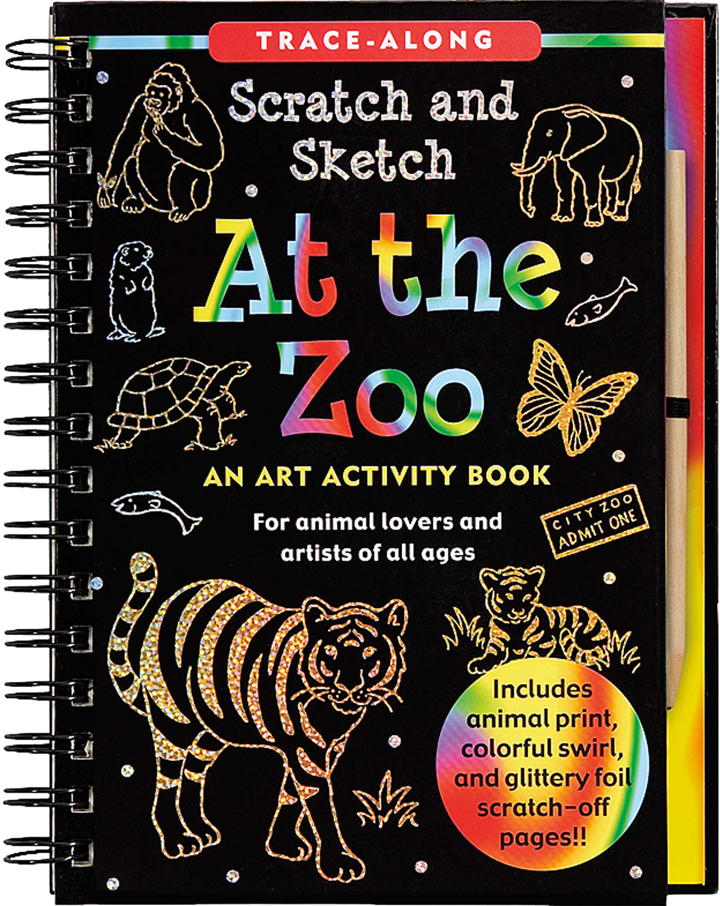At the Zoo Scratch and Sketch Book