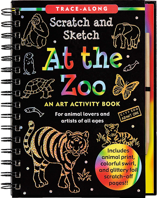 At the Zoo Scratch and Sketch Book