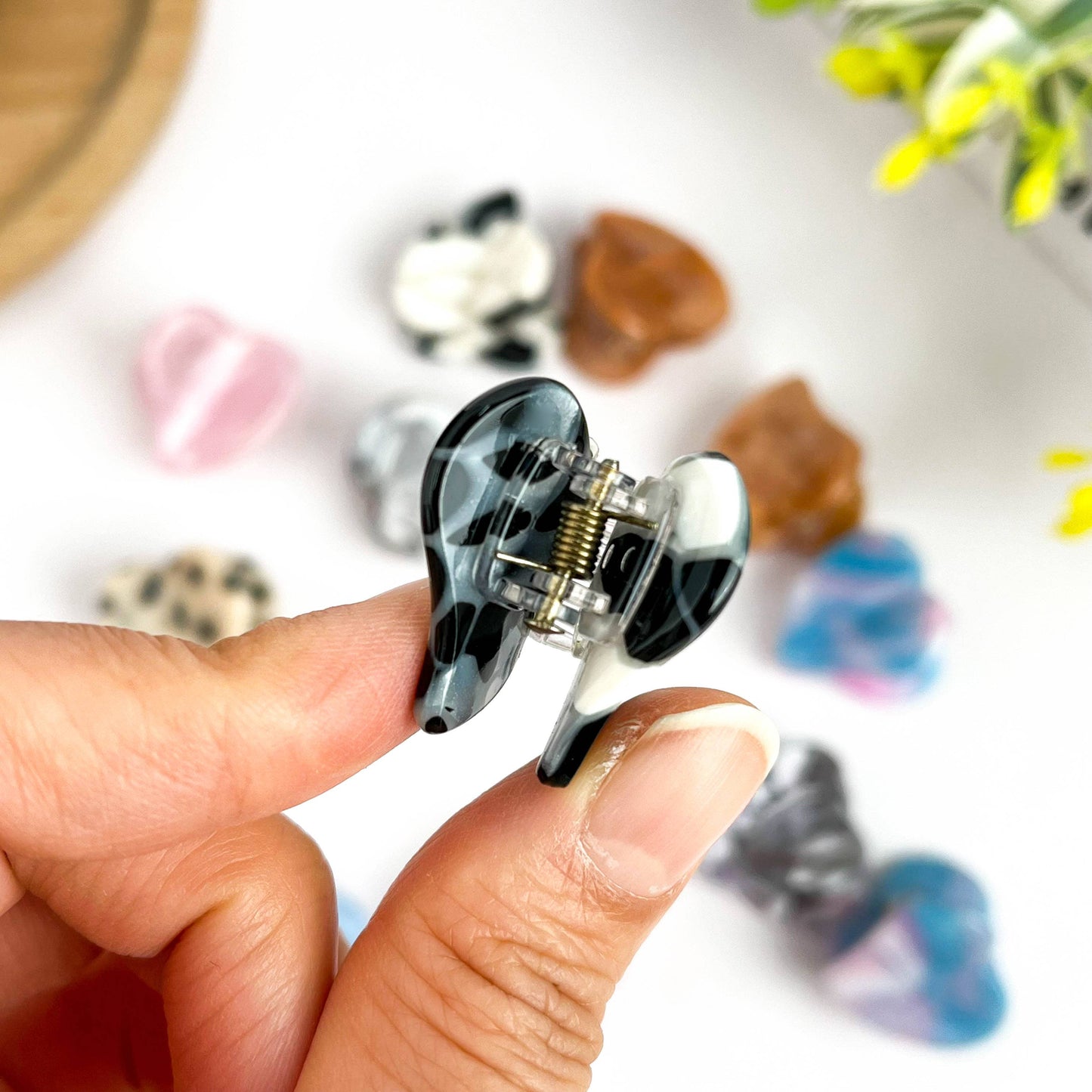 Cute Mini Heart Acetate Claw Clip, Valentine's Day Hair Clip