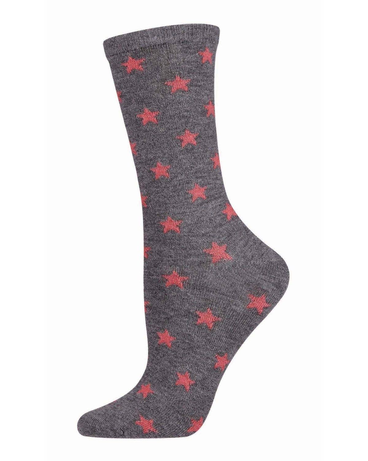 MeMoi Womens Fallen Stars Cashmere Blend Crew Socks