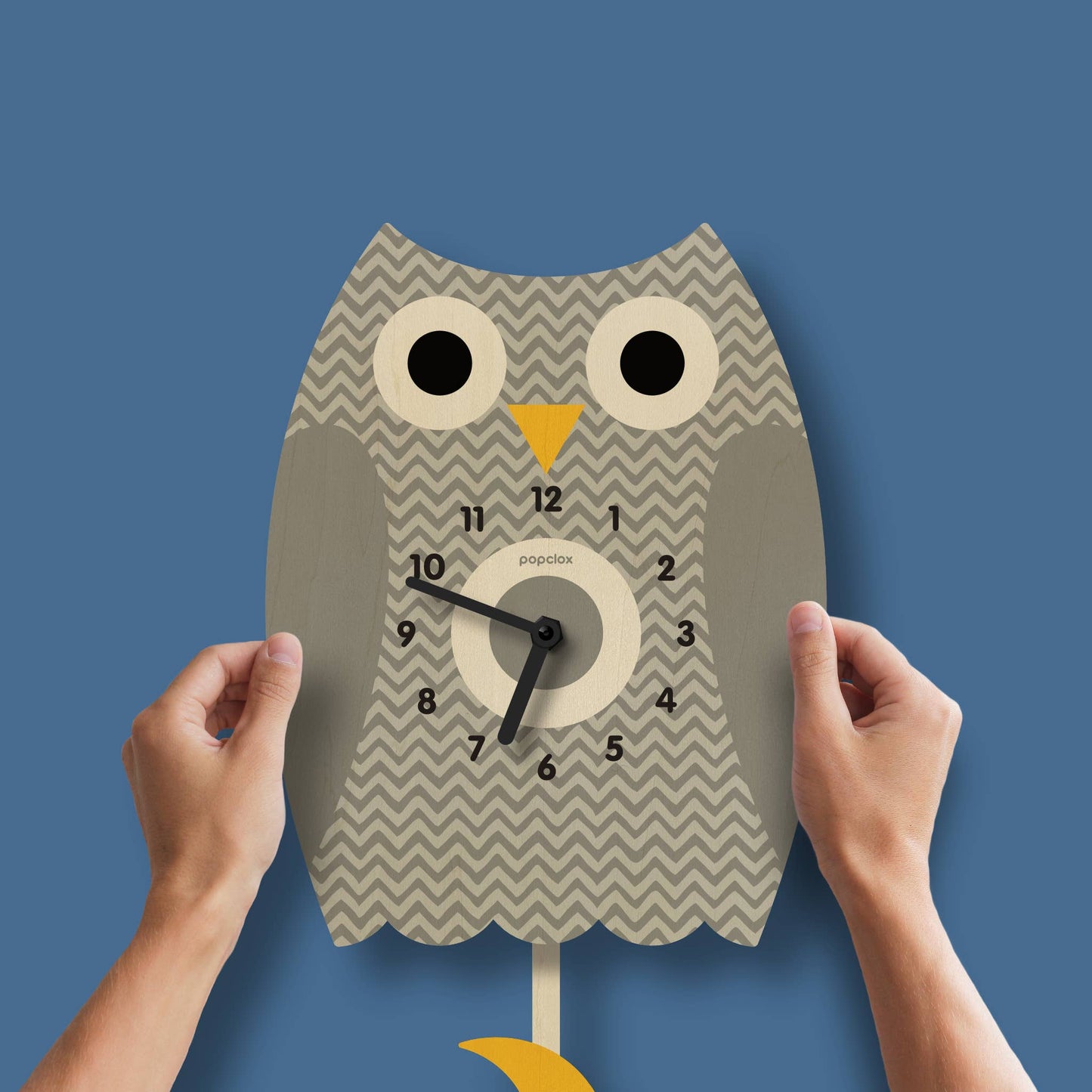 Owl Pendulum Clock - Wood