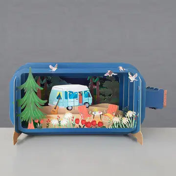 Message in bottle pop up card