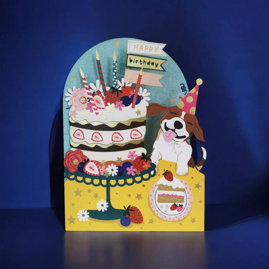 Birthday Cake Message in a Bottle Card