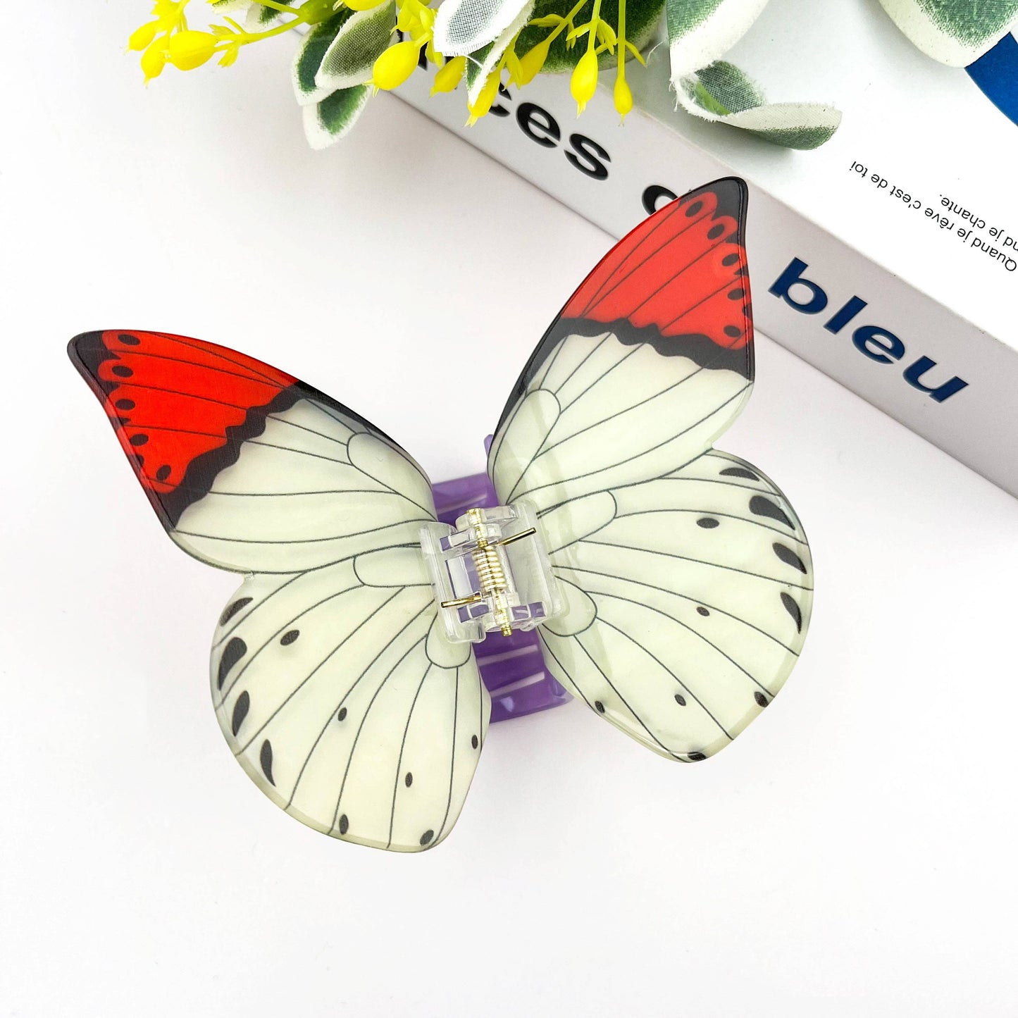 Acetate Large Butterfly Hair Clip