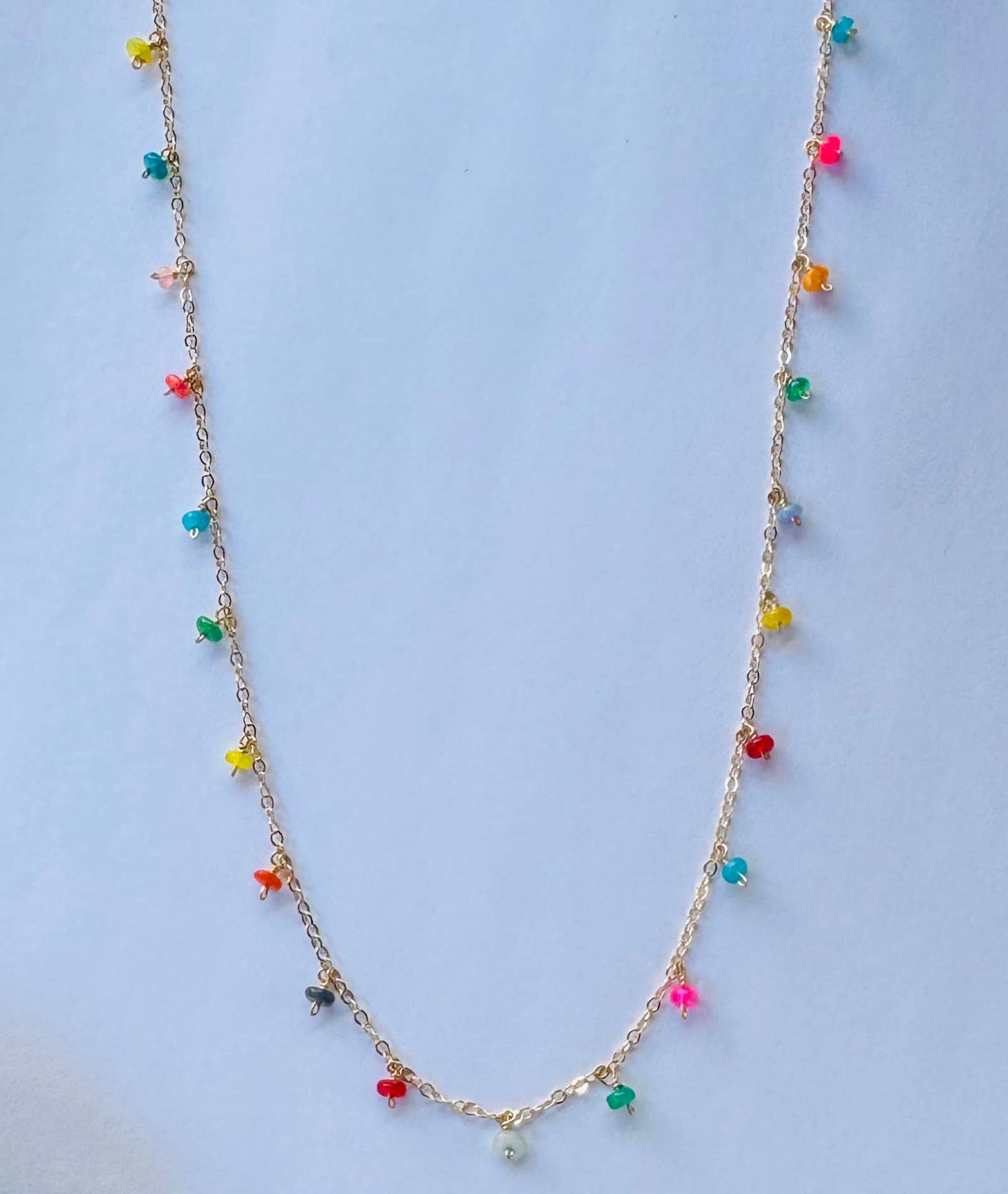 GN151 Rondelle gold necklace