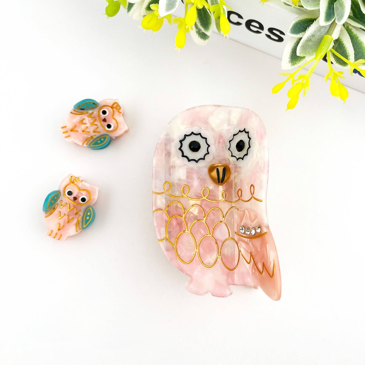 Owl Claw Clip, Large & Mini Hair Clip