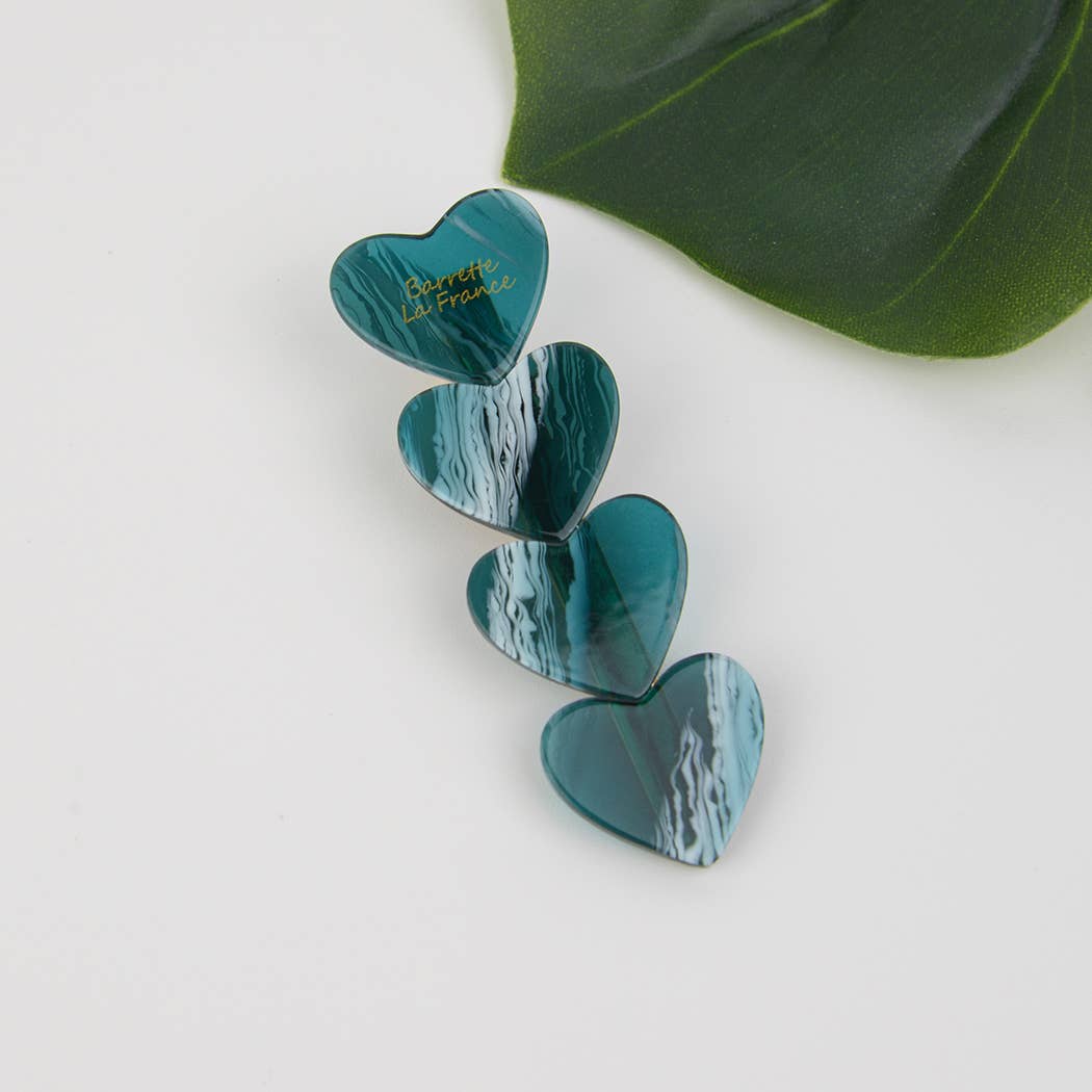 2.64‘’ Acetate Heart Hair Clip, Eco-Friendly
