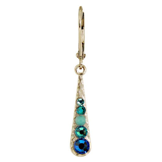 Multi Crystal Teardrop Earring