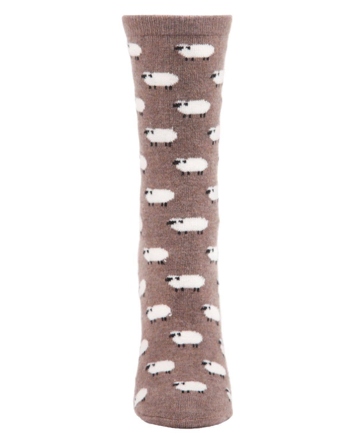 MeMoi Sheep Cashmere Blend Crew Socks