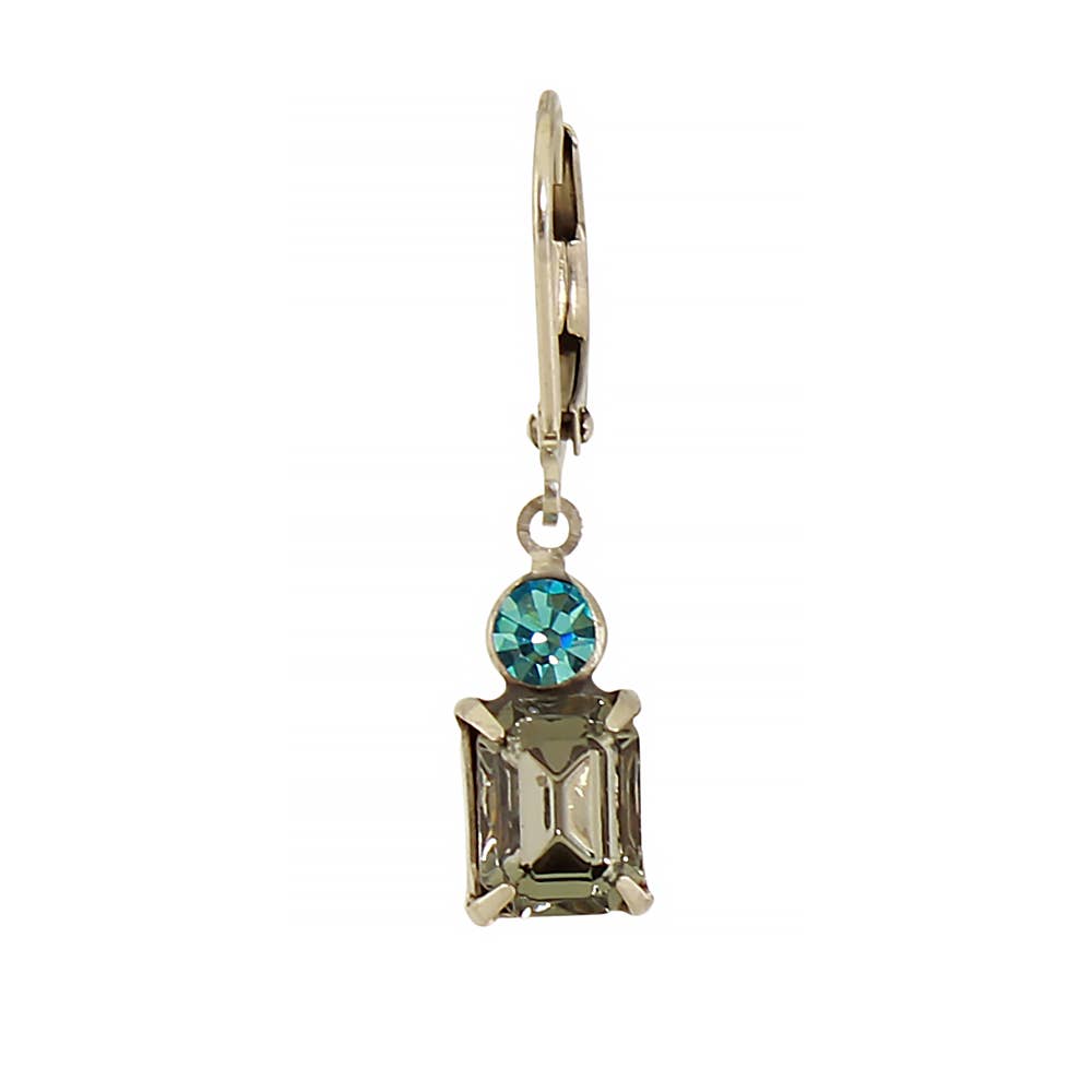 Crystal Rectangle Earring