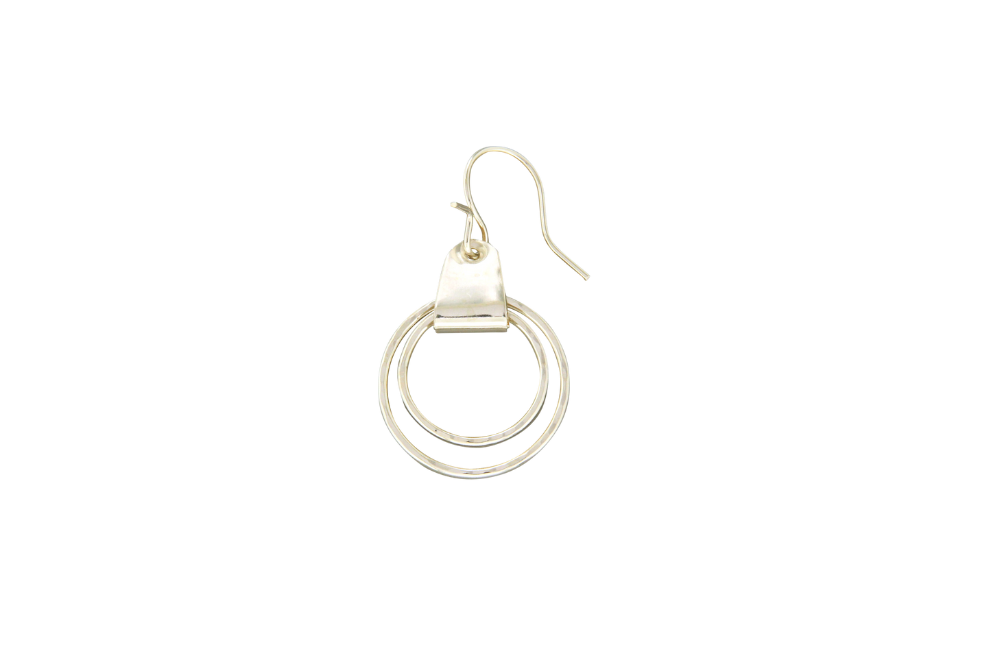 Double Circle Clip Link Earrings