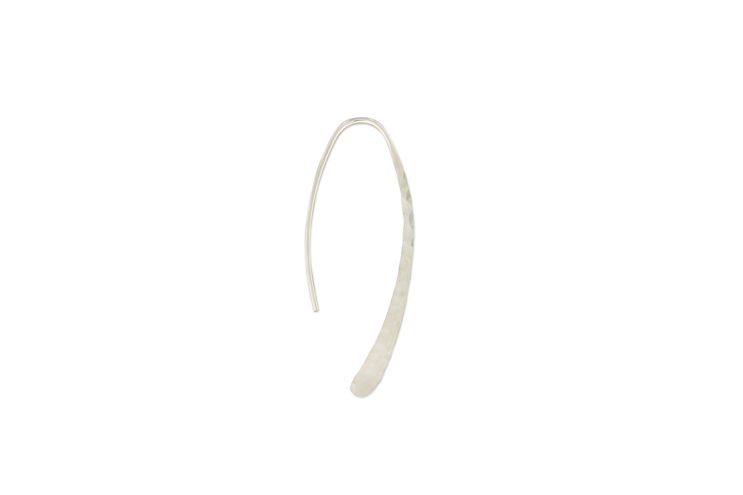 Open Swoop Hammered Earring