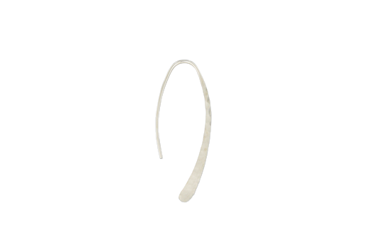 Open Swoop Hammered Earring