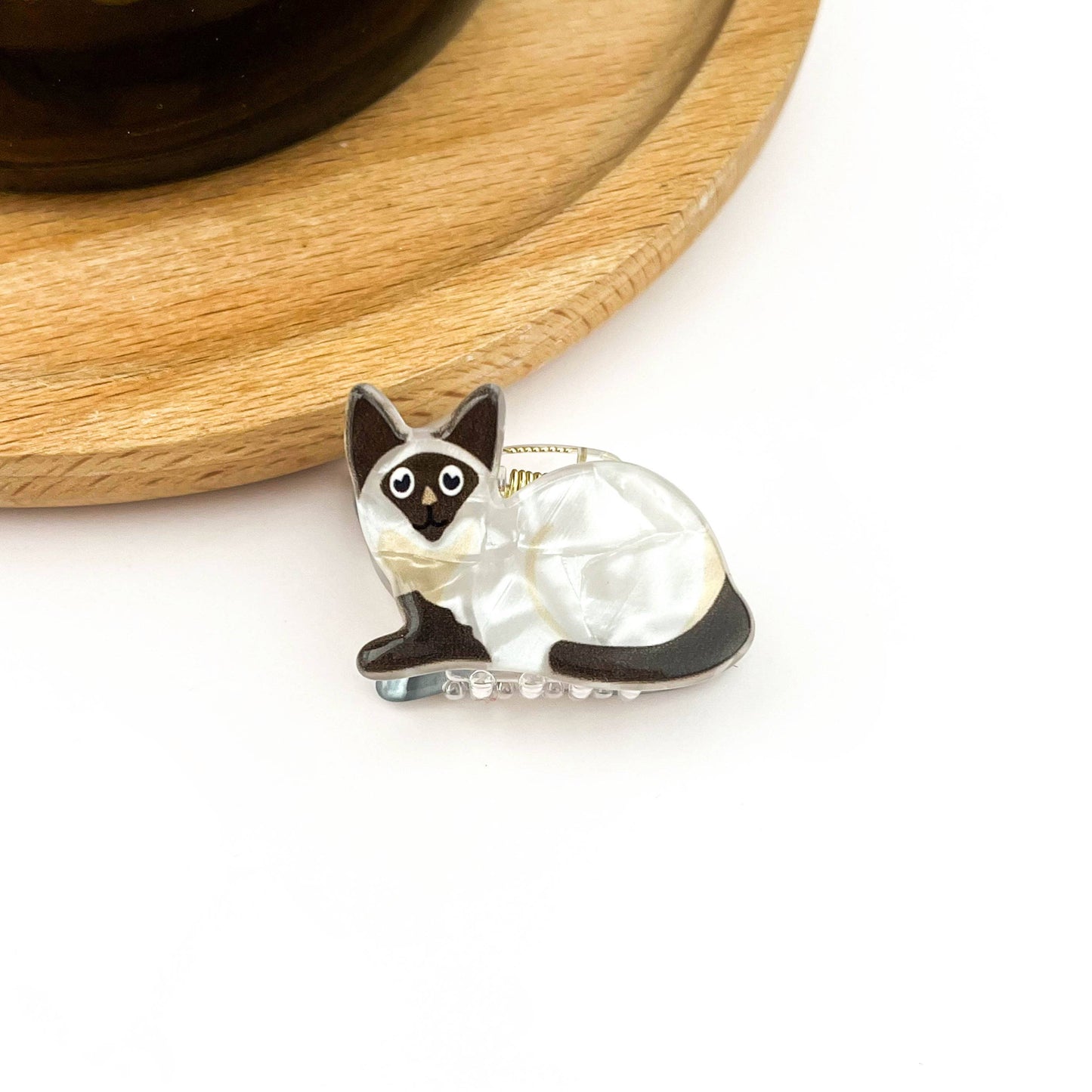 Mini Cat Hair Claw Clip